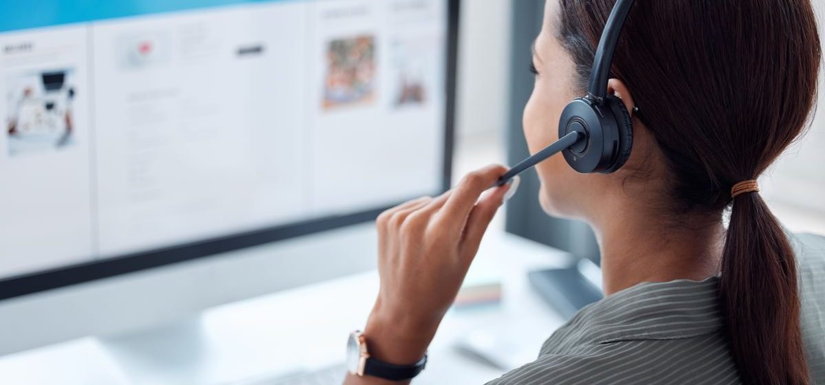 Your information is loaded on our system. Shot of a businesswoman working in a call centre